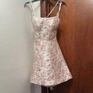 Floral Pink and Cream Dress